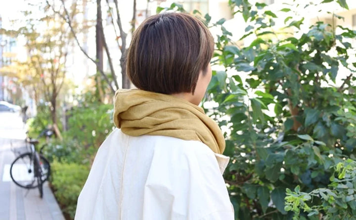 TSUTSU コットンスヌード – 多用途のマフラーと膝掛け