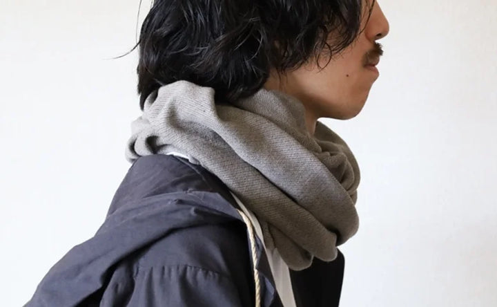 TSUTSU コットンスヌード – 多用途のマフラーと膝掛け