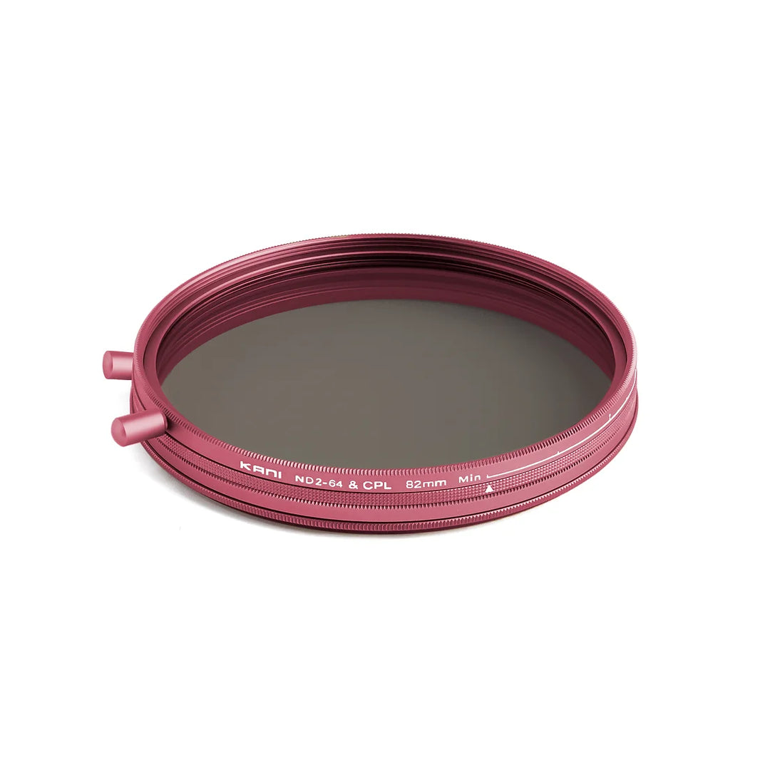 KANI 可変ND2-64 + CPL 82mm (ピンク)