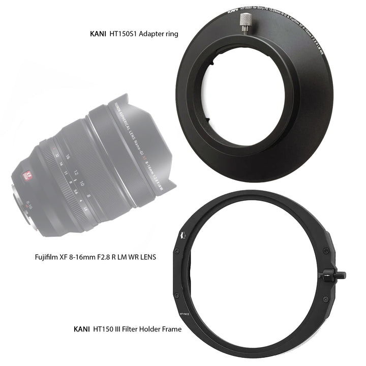 KANI HT150 III Filter Holder for Fujifilm XF 8-16mm f2.8 R LM WR & Sony FE 12-24mm f4 G