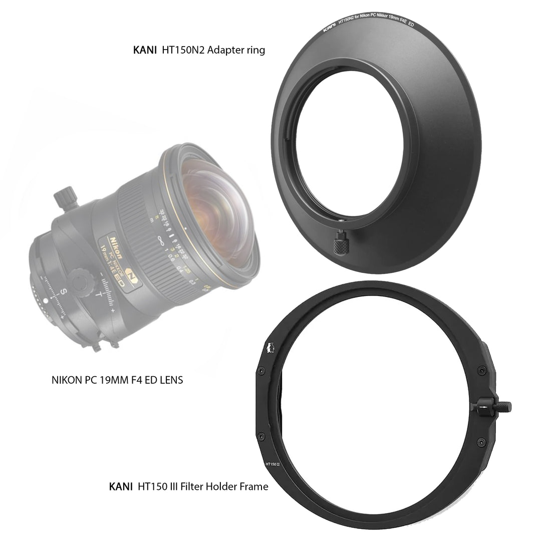 KANI HT150 III Filter Holder for NIKON PC19mm F4 Lens