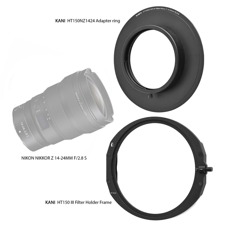KANI HT150 III Filter Holder for Nikon Nikkor Z 14-24mm f/2.8 S