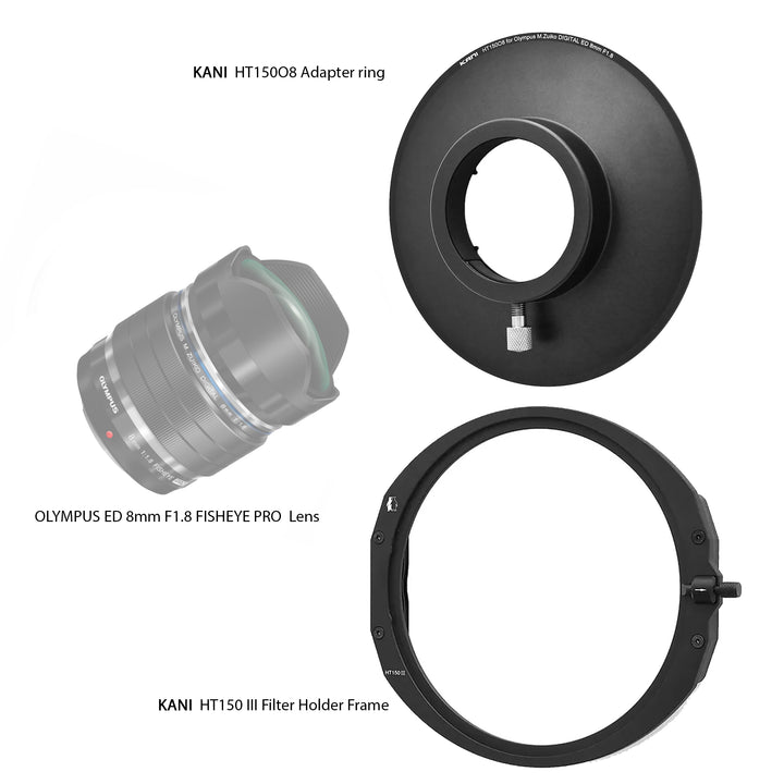 KANI HT150 III Filter Holder for Olympus 8mm f1.8 Fisheye PRO