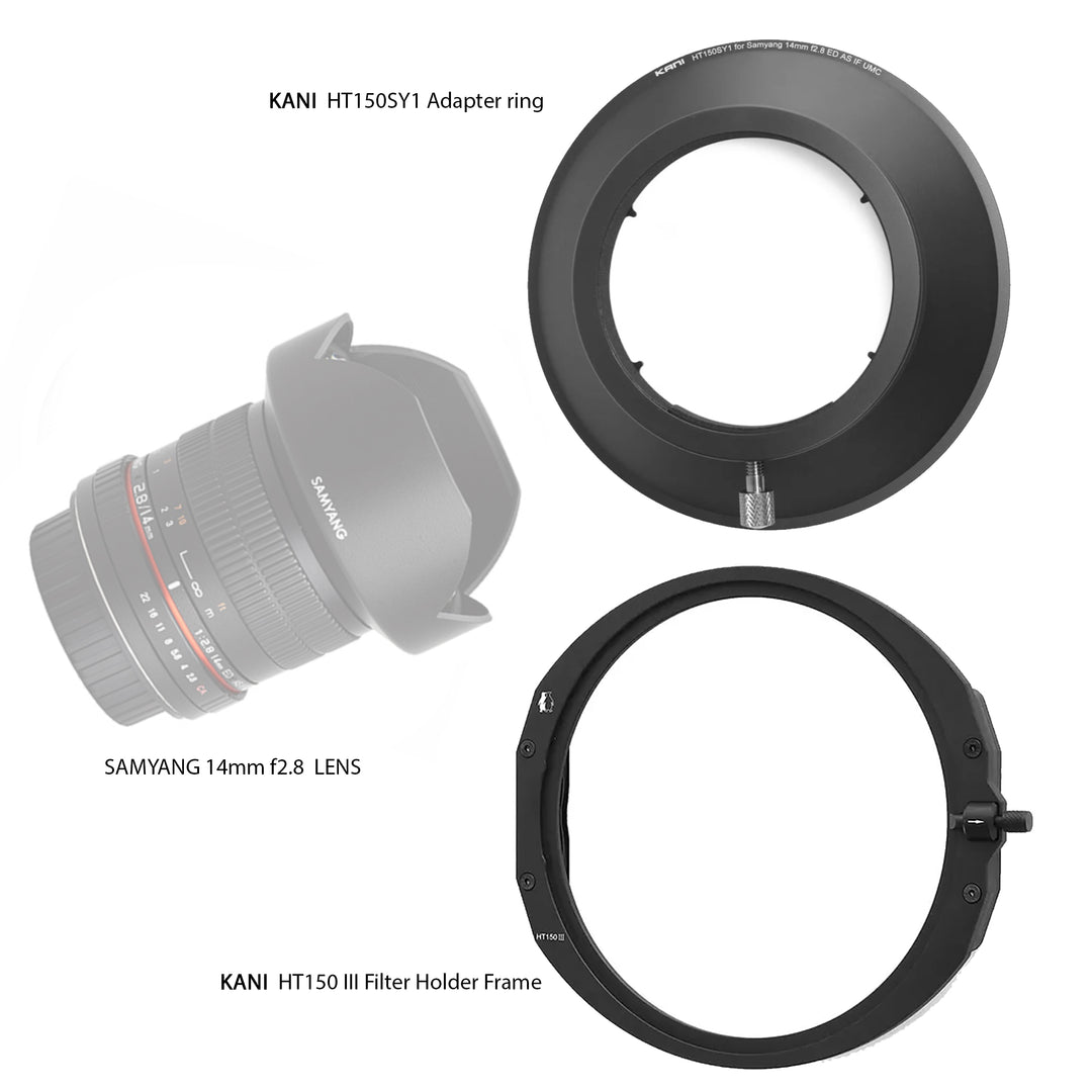 KANI HT150 III Filter Holder for SAMYANG 14mm F2.8 ED AS IF UMC