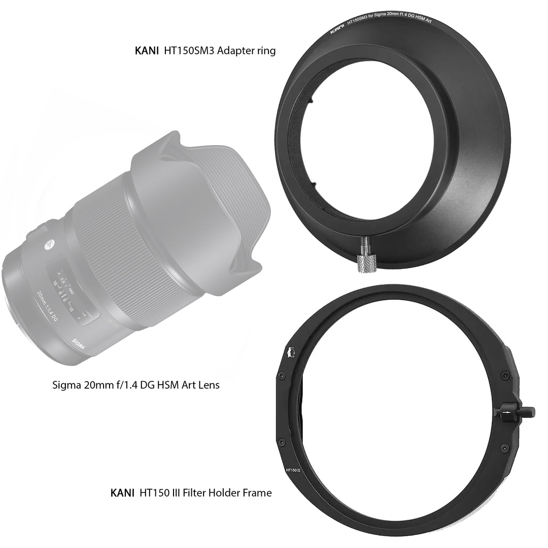 KANI HT150 III Filter Holder  for SIGMA 20mm  f1.4 DG HSM