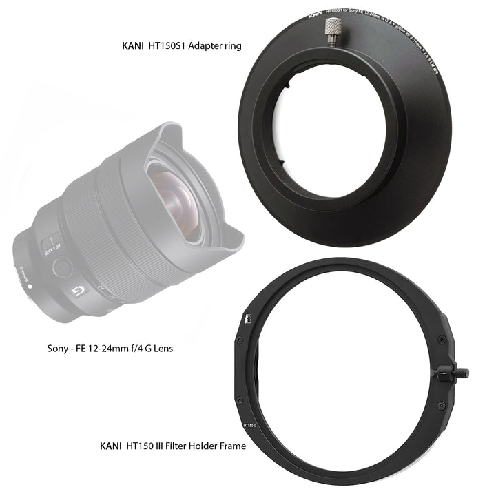 KANI HT150 III Filter Holder for Fujifilm XF 8-16mm f2.8 R LM WR & Sony FE 12-24mm f4 G