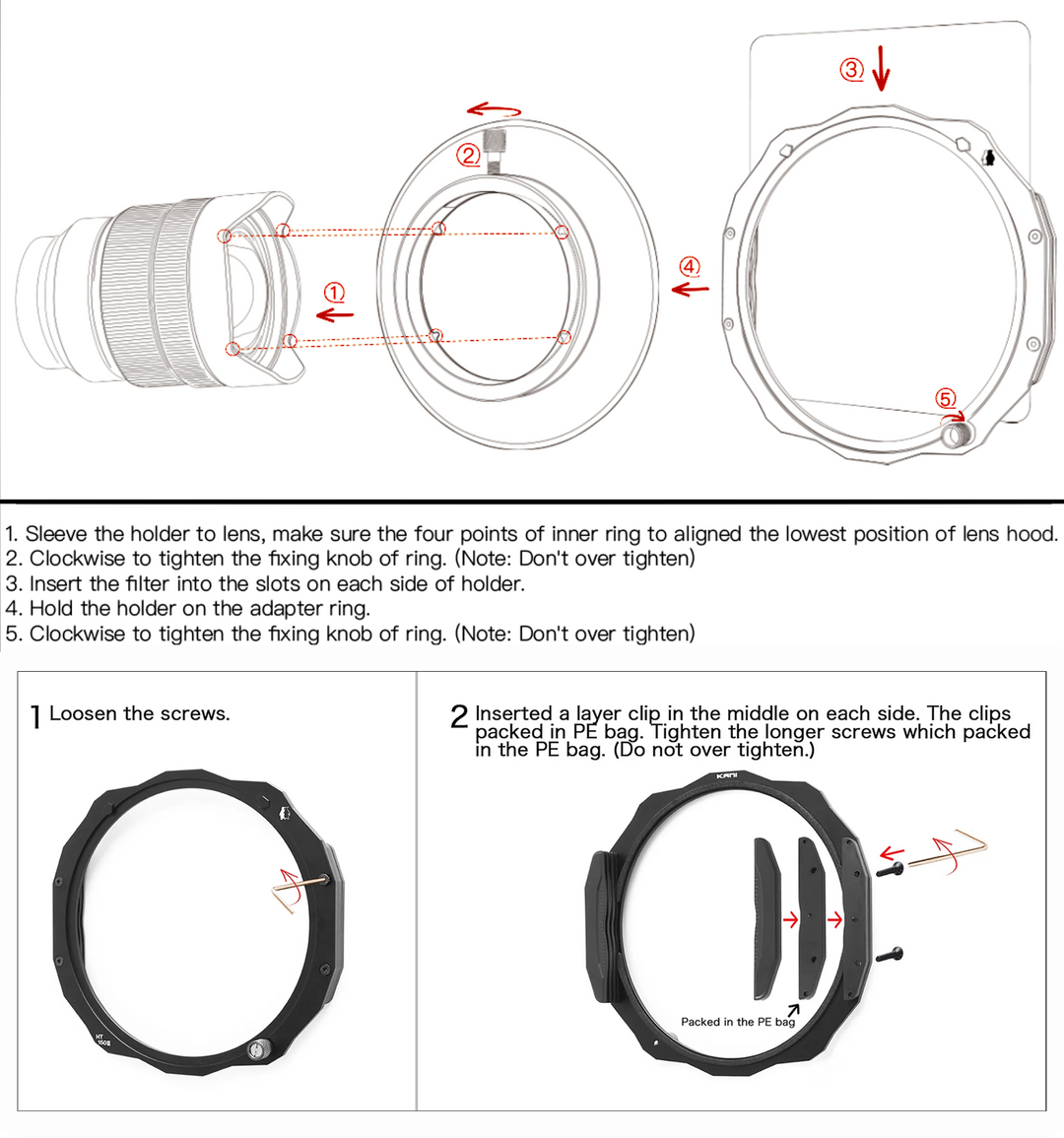 KANI 150mm Holder System for Olympus 7-14mm f2.8 PRO Lens