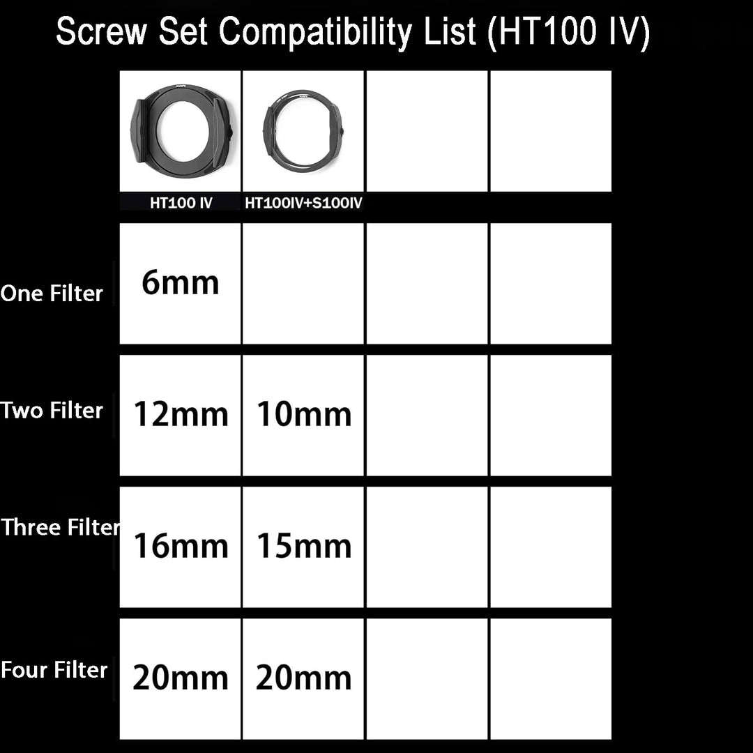 HTフィルターホルダー用KANIネジ（6mm）（4個）