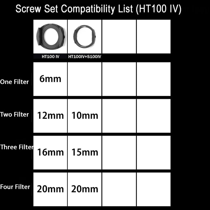 HTフィルターホルダー用KANIネジ（6mm）（4個）