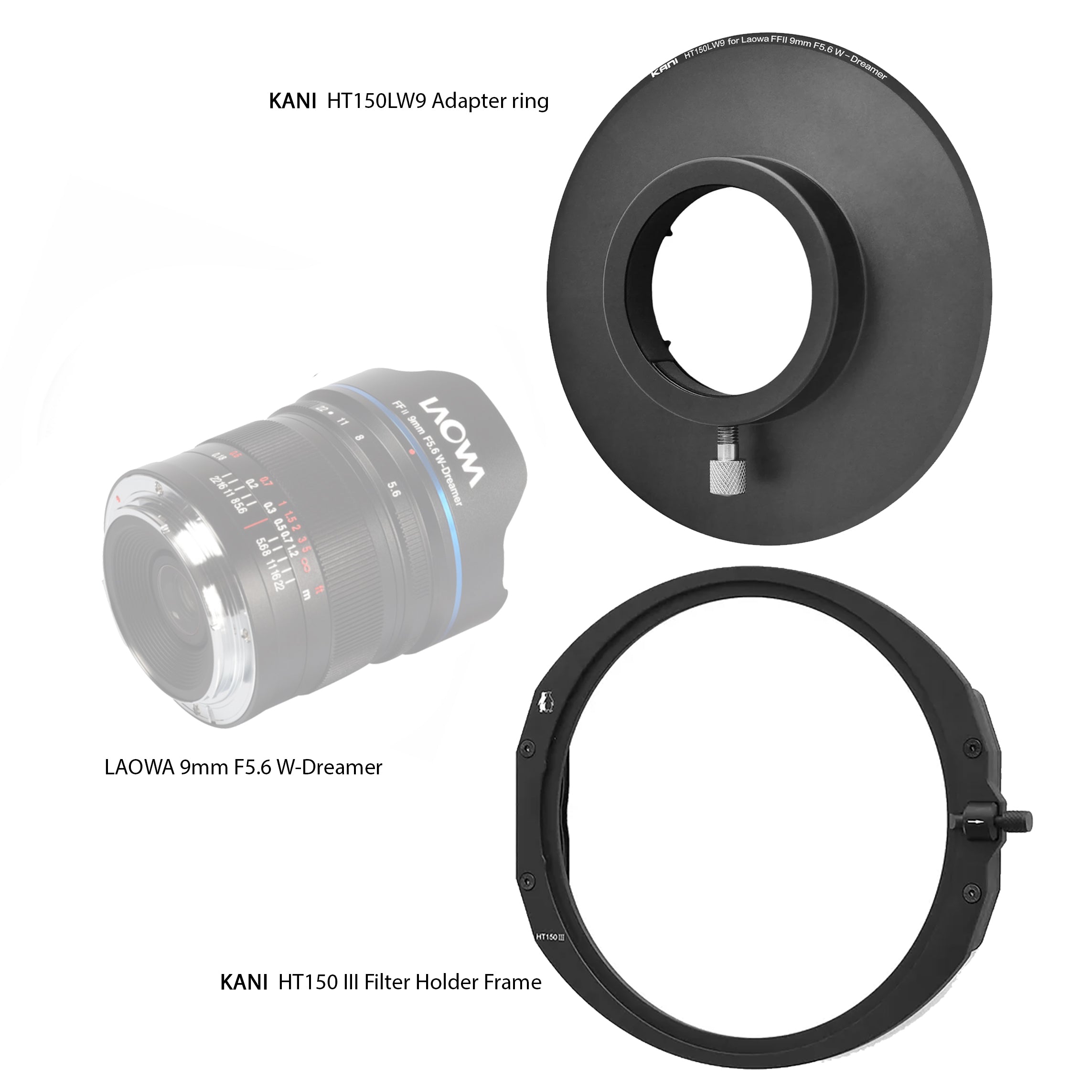 KANI 150mm Holder System for LAOWA 9mm F/5.6 W-Dreamer