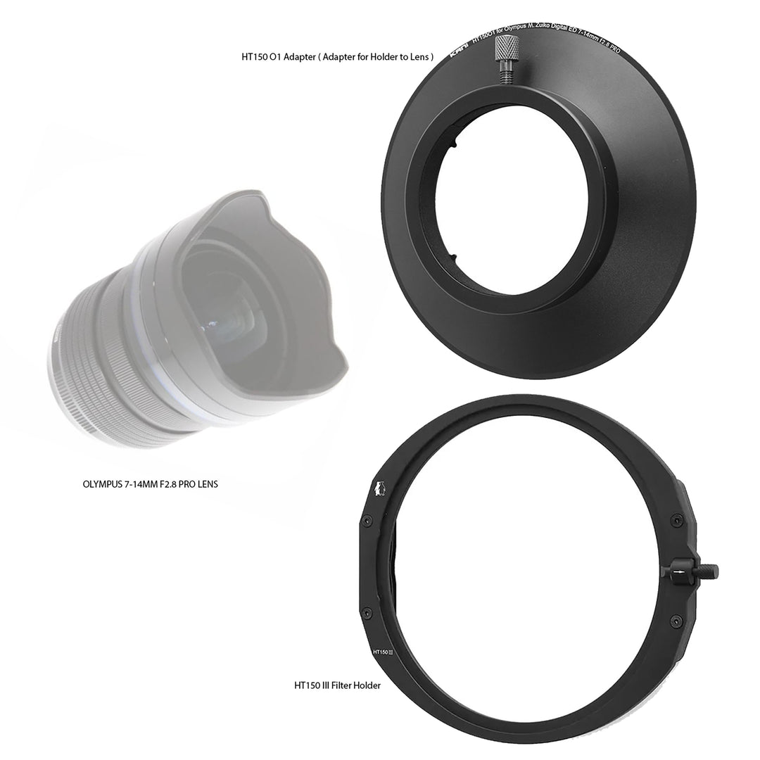 KANI 150mm Holder System for Olympus 7-14mm f2.8 PRO Lens