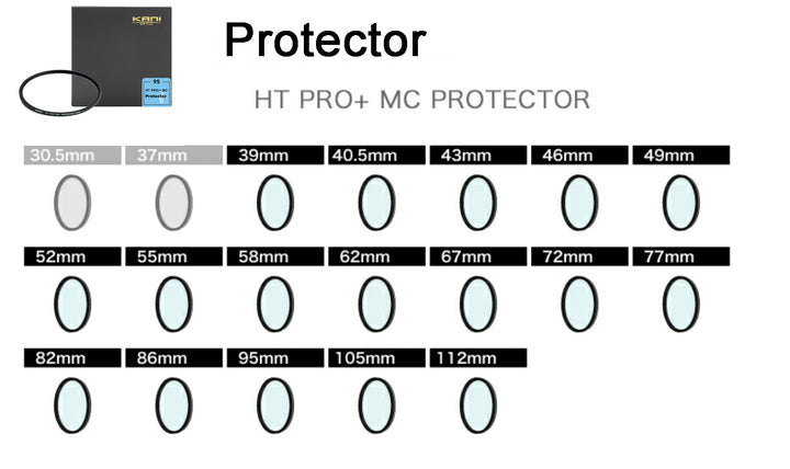 KANI Lens Protector Filter – Multi-Coated (39mm–112mm)