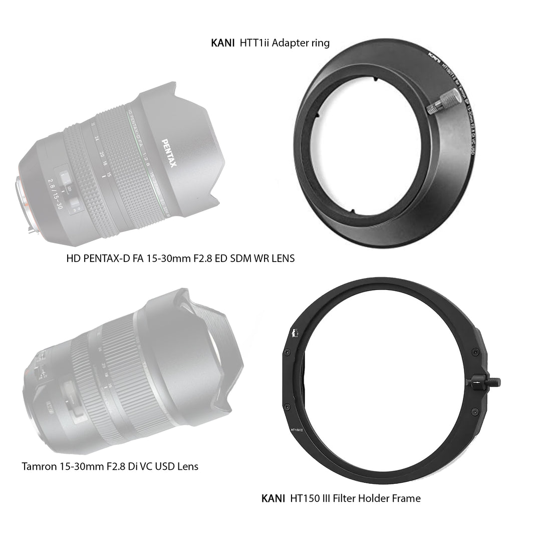 KANI 150mm Holder System for TAMRON 15-30mm f2.8 & HD PENTAX-D FA 15-30mm F2.8ED SDM WR